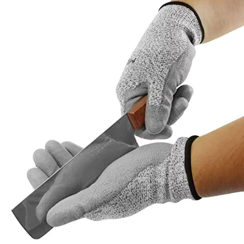 QHSPE Hitzebeständige Küchenhandschuhe mit 5 Schneideebenen in Grau - Bild 4