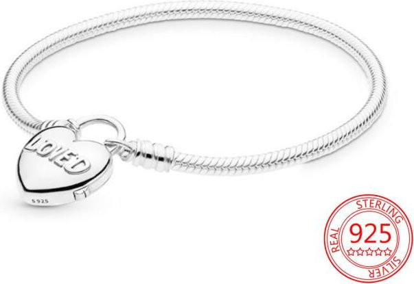 Allbestart Silberarmband, 925 Silber, Gefallene Blätter, 17 cm, Unisex - Bild 1