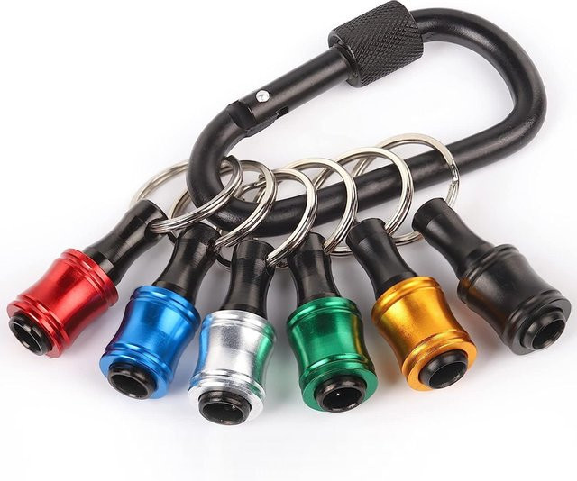 LUCHSHIY 6-teiliges Set Sechskantschaft Schraubendreher Kopf Halter und Verlängerungsstangen als Werkzeug-Adapter-Set - Bild 1