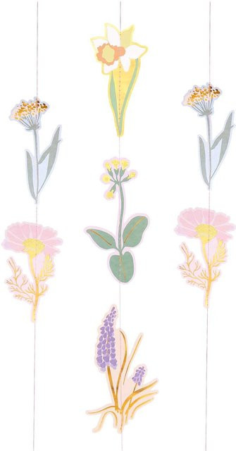 Rico Design Paper Poetry genähte Girlande Osterwiese mit Blumen für das Frühjahr - Bild 1
