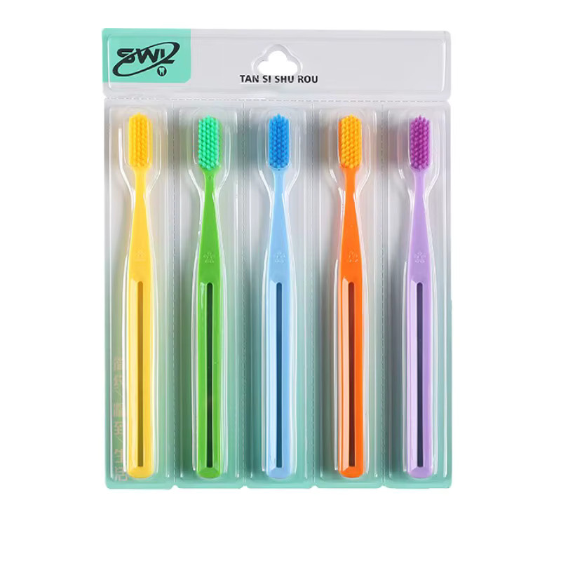 Macarone Zahnbürste, 5 Stück, weiche Borsten, Unisex - Bild 2