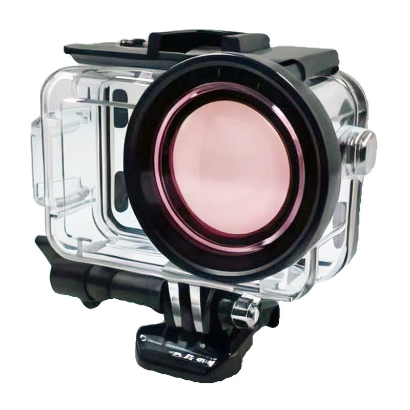 Wasserdichtes Gehäuse mit Filter für DJI Action 3, Action 4 und Action 5 Pro in Transparent - Bild 2