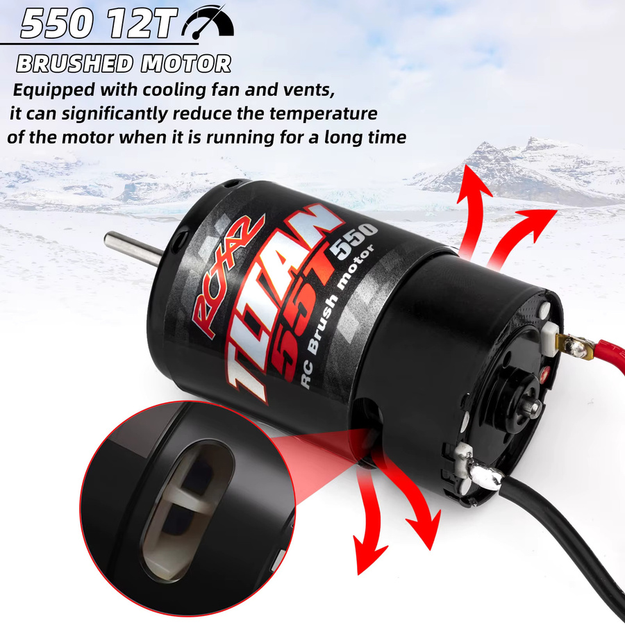 RCXAZ Brushed Power Kit 550 Motor, RC Auto Upgrade-Teile - Bild 3