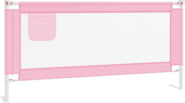Sicherheitsgitter für Kleinkindbetten von VD Home Furnishing in Rosa, erweiterbar, Breite: 190 cm, Höhe: 25 cm - Bild 1