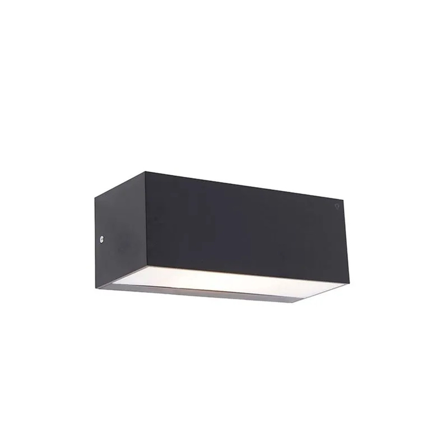 QAZQA Houks Moderne Wandleuchte Schwarz mit Up-Down Lichteffekt IP54 für Außen, Terrasse und Badezimmer, E27, dimmbar - Bild 2