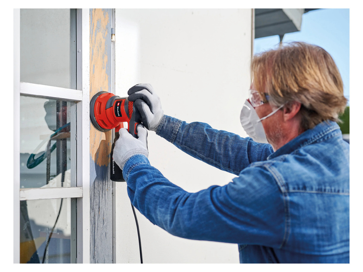 Einhell Exzenterschleifer TC-RS 425 E mit 425W und Ø 125mm in Rot - Bild 2