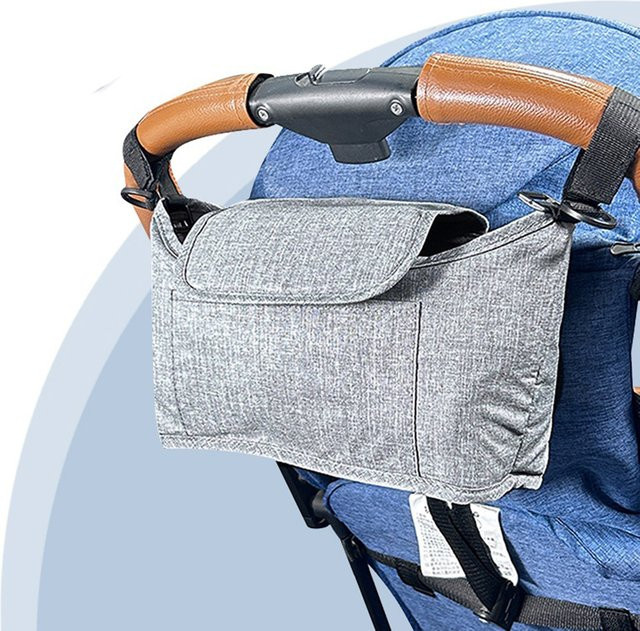KAIGUANG Kinderwagen Hängetasche als Windel-Aufbewahrungstasche und Organizer in Pink oder Grau - Bild 1