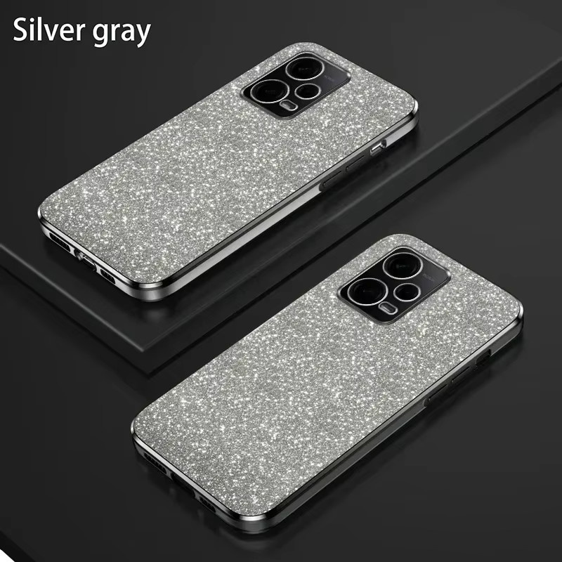 Stoßfeste Handyhülle mit Luxus Gradient Glitter Beschichtung für Xiaomi Redmi Note 13 12 11 10 Pro Serie in Multicolour und Purple - Bild 4