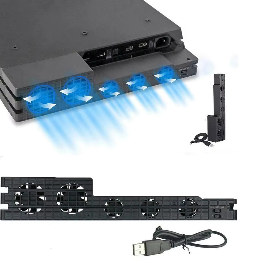 Sony USB-Lüfter für PS4 Pro Slim und PlayStation PS4 Spielkonsole, Schwarz, 5V DC - Bild 7