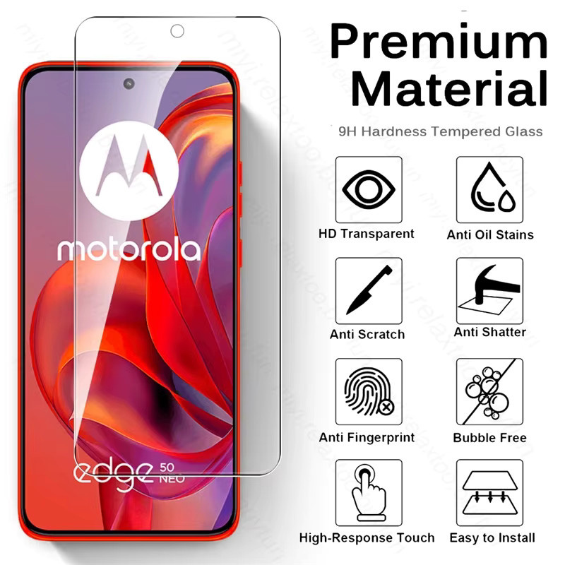 Motorola Edge 50 Neo 5G Schutzglas mit 9H Härtegrad, transparentes Displayschutzglas im Set - Bild 2