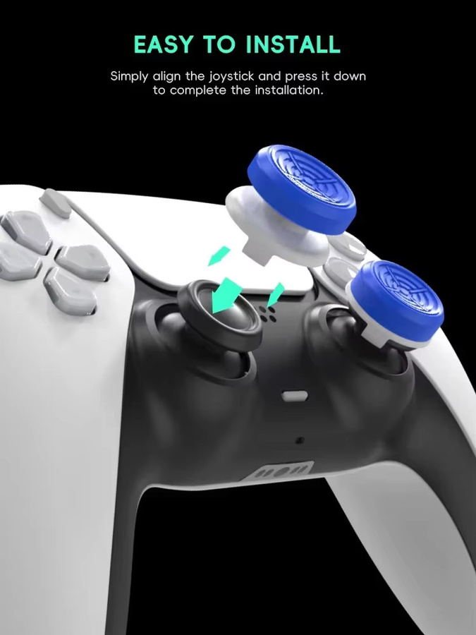 DATA FROG High-Rise Galaxy Thumb Grip Caps für PS4- und Xbox One-Controller, Multicolor Analog-Stick-Joystick-Abdeckung für FPS-Gaming - Bild 6