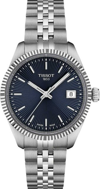 Tissot Damenuhr, Quarz, Edelstahl, Blau, 34 mm, 10 ATM - Bild 1
