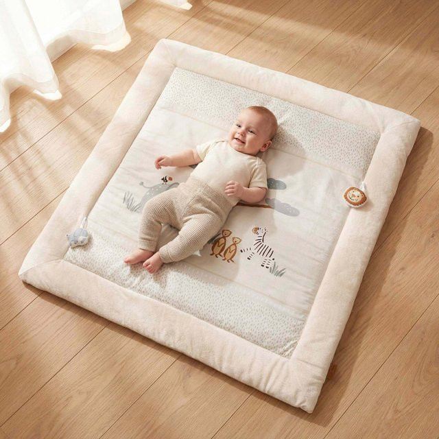Roba Spiel- und Krabbeldecke Savanna Friends für Babys in Multicolour - Bild 1