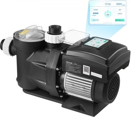 VEVOR Variable Speed Pool Pumpe 2200W mit Filterkorb und programmierbarem Timer für Einbau- und Aufstellpools, 43.000 l/h - Bild 1