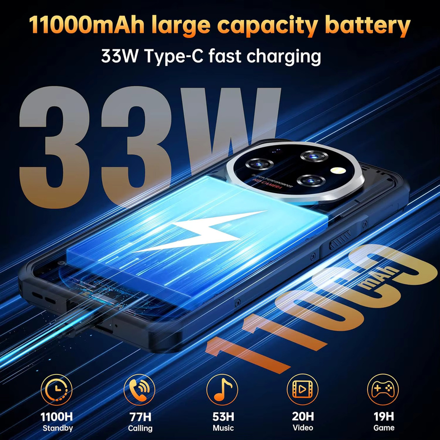 Oukitel WP55 Pro 5G Robustes Smartphone mit Android 15, 512 GB Speicher, 6,6 Zoll FHD+ Display und 108 MP Rückkamera - Bild 2