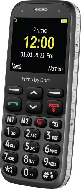 DORO Primo 368 Senioren-Handy in Graphite mit SOS-Taste, Wi-Fi und GPS - Bild 1