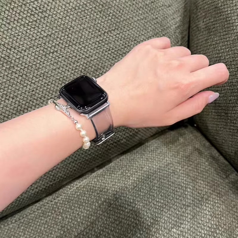 TINUORA Uhrenarmband Kunststoff, Weiß, Unisex - Bild 4
