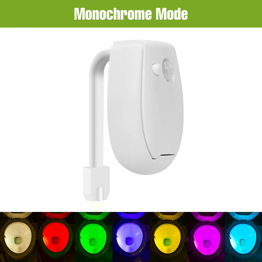 CanLing LED Toilettenlampe mit PIR-Bewegungssensor und 7 Farben in Weiß - Bild 2