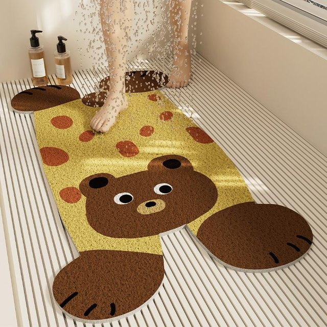 Rutschfeste Badezimmer Matte von Yiran Furniture in Multicolour mit Cartoon-Animation, B/B: 70 x 40 cm - Bild 1
