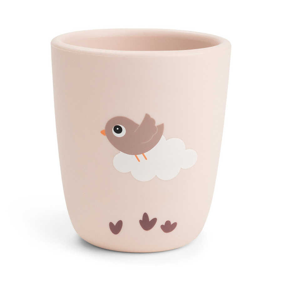 Done by Deer Mini-Silikonbecher Playground in Sand und Pink - Bild 1