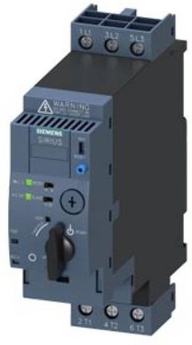 Siemens Direktstarter 3RA6120-1DB34 in Grau, Motorleistung 5.5kW bei 400V, Nennstrom 12A - Bild 1