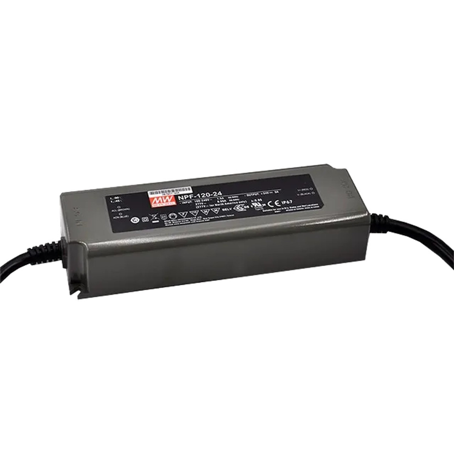 FeNau LED Netzteil Driver 24V 120W IP67 Grau aus Metall für Innen- und Außenbereich - Bild 2