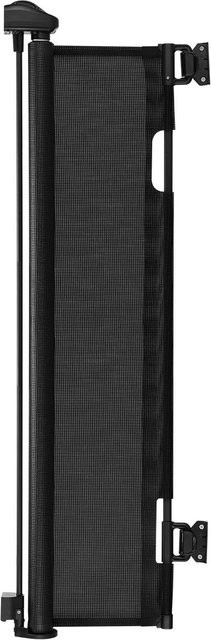 Einziehbares Babygitter von Buying Solutions, MB in Schwarz, erweiterbares Netz-Hundegitter für Treppen und Türen, Breite: 145 cm, Höhe: 98 cm - Bild 1