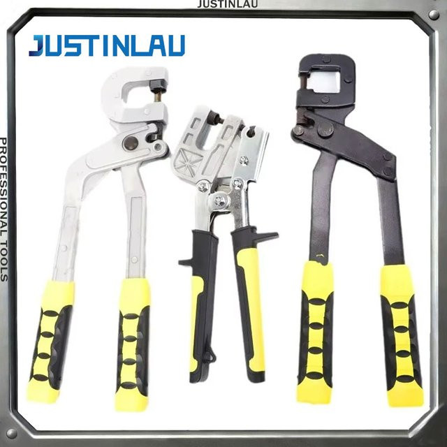 JUSTINLAU Manuelle hydraulische Bohr- und Kielzange in Industriequalität mit flachem Loch für nietenfreies Arbeiten - Bild 1