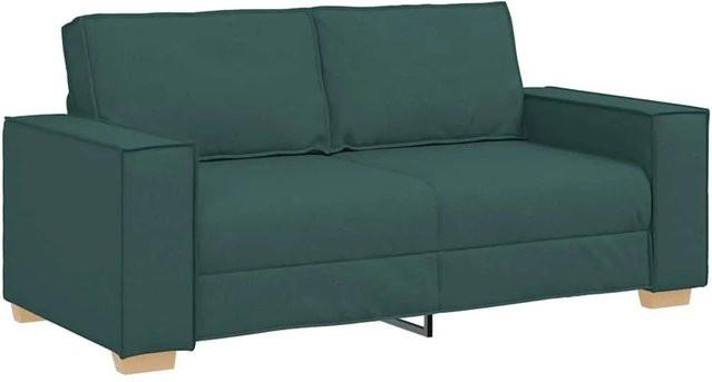 vidaXL 2-Sitzer Sofa Dunkelgrün mit Stoffbezug, B/T/H: 180 x 78 x 84 cm - Bild 1