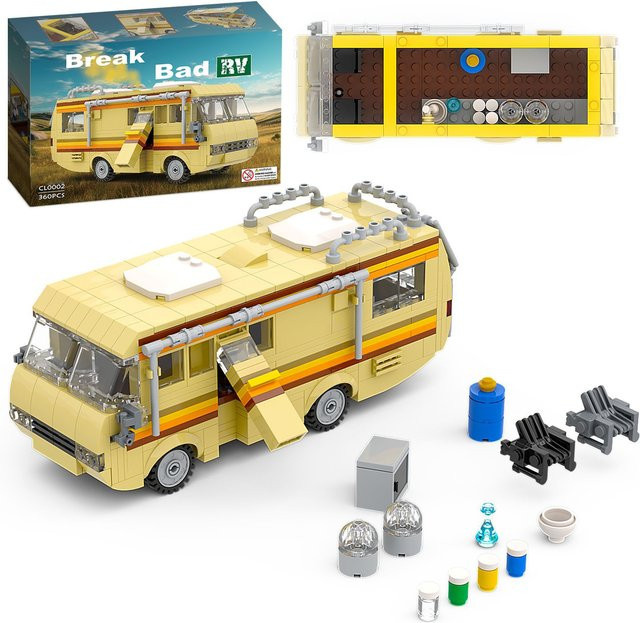 BANGSHE Breaking Bad Auto, Bausteine Kit, Fahrzeug, Gelb - Bild 1
