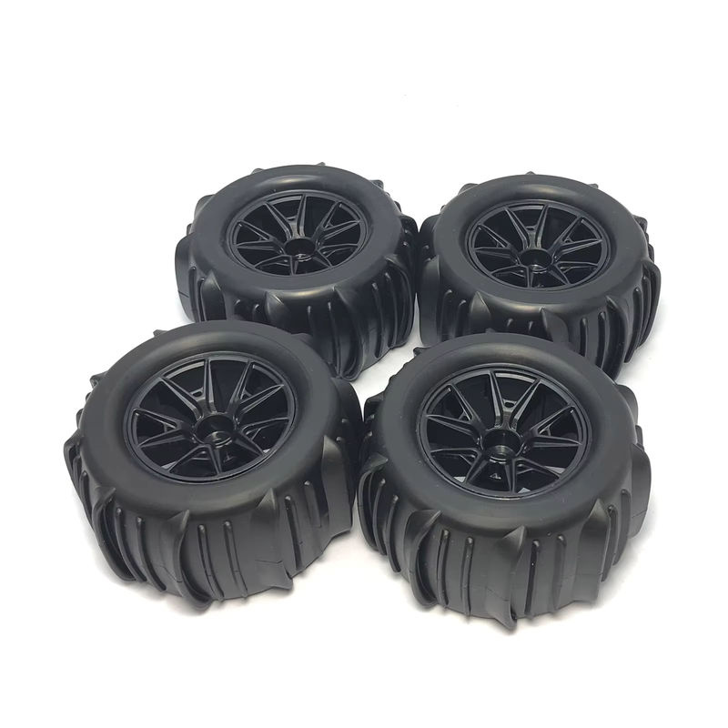 YSIDO Hex Snow Sand Monster Reifen Rad 4-teiliges Set schwarz 1/14 - Bild 3