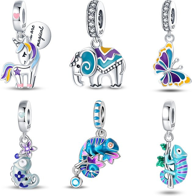 Charms 925 Silber, Perle, Unisex - Bild 1