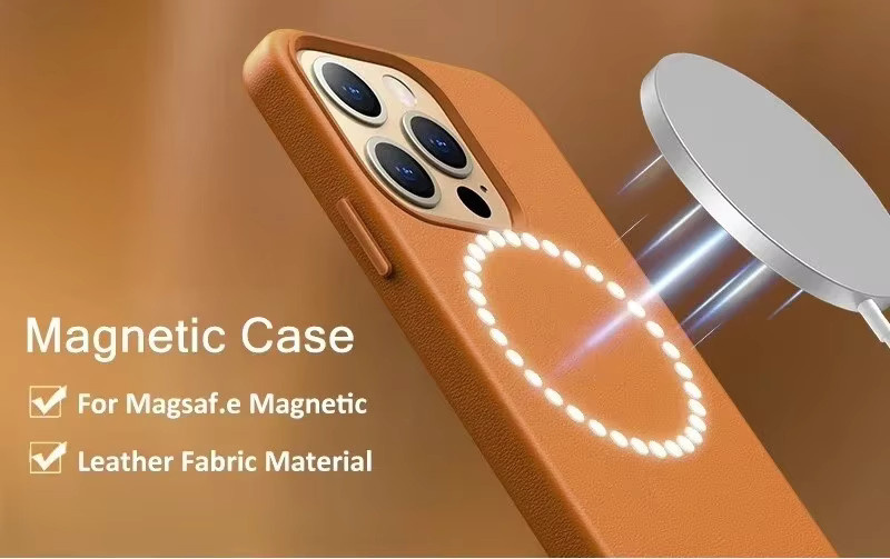 Apple Original Lederhülle mit MagSafe für iPhone 16, 15, 14, 13 Pro Max und Air in Schwarz - Bild 2