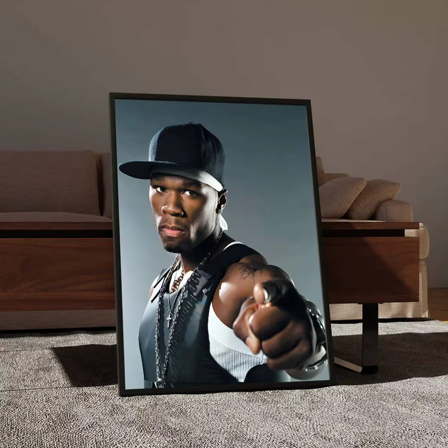 50 Cent Vintage Poster Rastar Wandkunst Retro Paper Poster für deine Wanddekoration in Mehrfarben - Bild 5