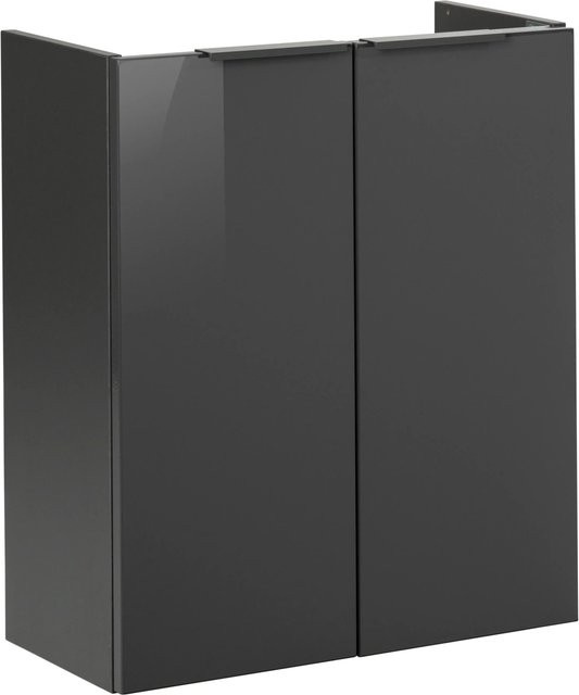 Fackelmann Waschbeckenunterschrank SBC für Badezimmer und Gäste-WC, Anthrazit, B/H/T: 52 x 60 x 24,3 cm - Bild 1