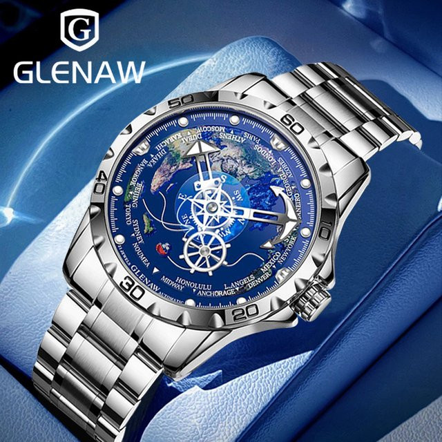 GLENAW Design Armbanduhr, Automatik, Edelstahl, Herren - Bild 1