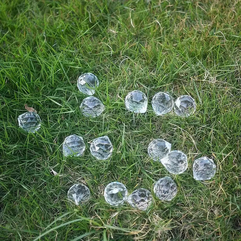 10 Stück transparente Kristallprisma-Sonnenfänger aus Glas in geometrischer Form zur Dekoration von Haus und Garten - Bild 5