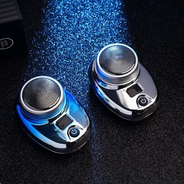 Elektrischer Mini Reise Rotary Rasierer für Herren, USB aufladbar, wasserdicht - Bild 1