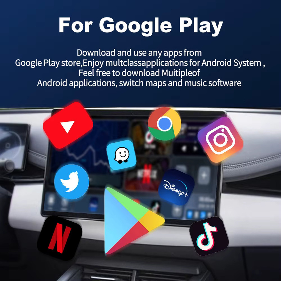 MMB MAX Android 13 CarPlay Ai Box mit 8 GB RAM und 128 GB Speicher, QCM6125 Prozessor, Netflix, Youtube, GPS und 4G LTE für BYD Seallion & DENZA, Schwarz - Bild 5