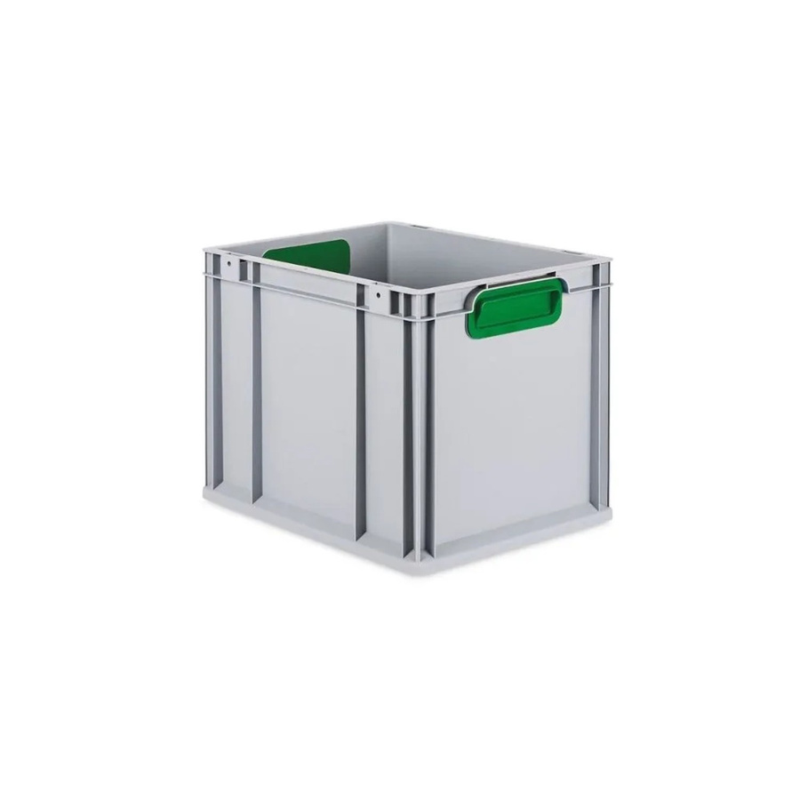 PROREGAL Eurobox Nextgen Color Transportbox mit Griffen, Grün, H x B x T: 40 x 32 x 30 cm, 30 Liter, Geschlossen, Glatter Boden - Bild 2