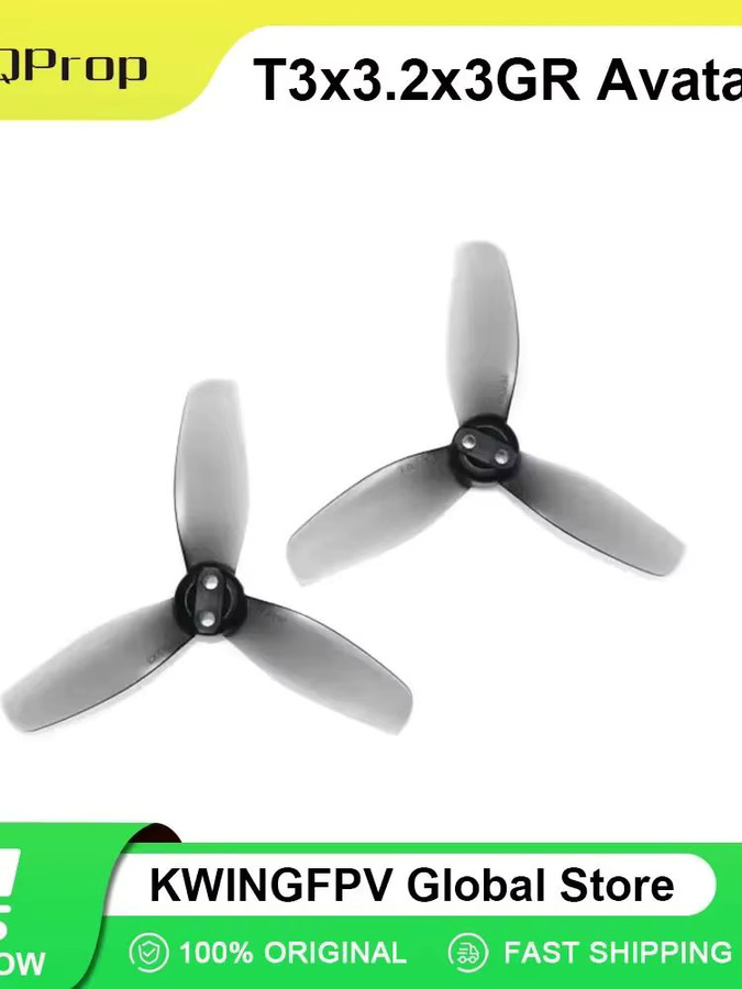 HQProp T3X3.2X3 Propeller für DJI Avata 2 in Schwarz und Pink - Bild 1