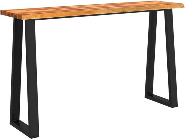 vidaXL Konsolentisch aus Massivholz Akazie in Braun, B/T/H: 140 x 40 x 80 cm - Bild 1