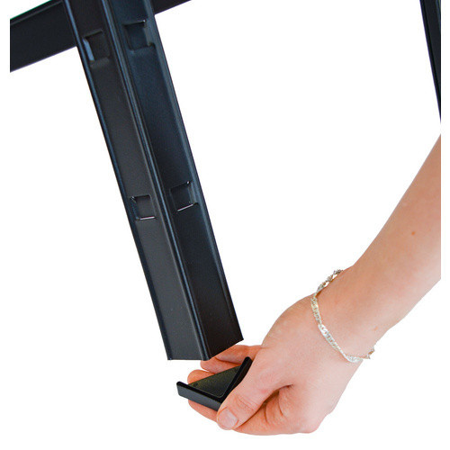 SCHULTE REGALWELT Grundregal aus Metall und Holz in Schwarz mit 2 Fachböden, B: 120 cm, T: 40 cm, H: 43 cm - Bild 3