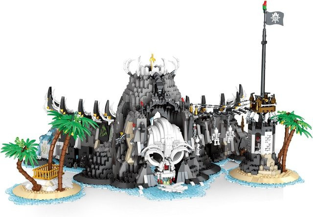 Reobrix Pirateninsel Klemmbaustein Set 2960 Teile ab 14 Jahren - Bild 1