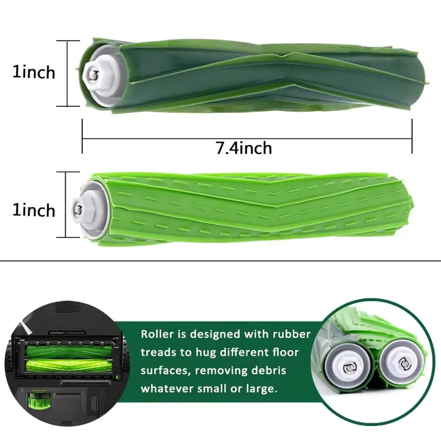 Ersatzteil-Set für iRobot Roomba s9, s9+ und s9 Plus S Serie: Roller Filter und Staubbeutel sowie Seitenbürsten - Bild 2
