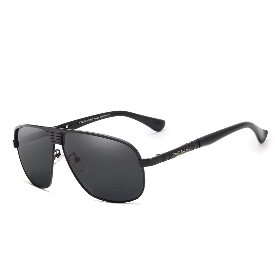 KINGSEVEN Sonnenbrille Aviator, Metall, Vollrand, polarisiert, Herren - Bild 2