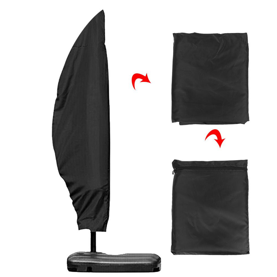 Wosawe Outdoor Sports Regenschirmhülle aus wasserdichtem 210D Oxford-Gewebe in Schwarz, UV-Schutz und staubdicht, B: 265 cm, H: 100 cm - Bild 9