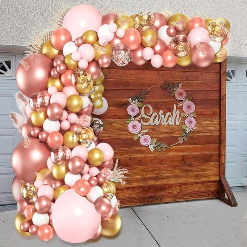 159-teiliges Latex-Ballon-Set in Gold und Mehrfarbig für deine Ballonbogen-Dekoration bei Geburtstagen oder Hochzeiten - Bild 1