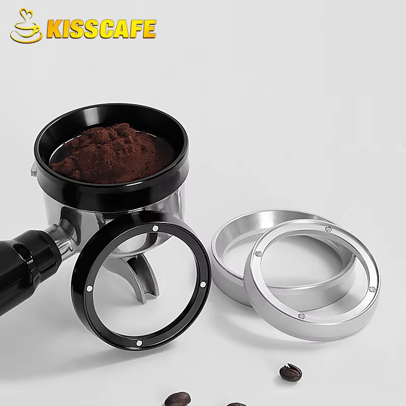 Magnetischer Kaffee Dosierring aus Edelstahl in Silber für Sage und Delonghi Siebträger Espresso Maker Zubehör - Bild 2