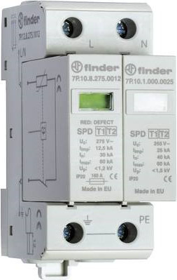 Finder Überspannungsableiter Typ 1 Serie 7P IP20 in Weiß (7P.12.8.275.1012) - Bild 1